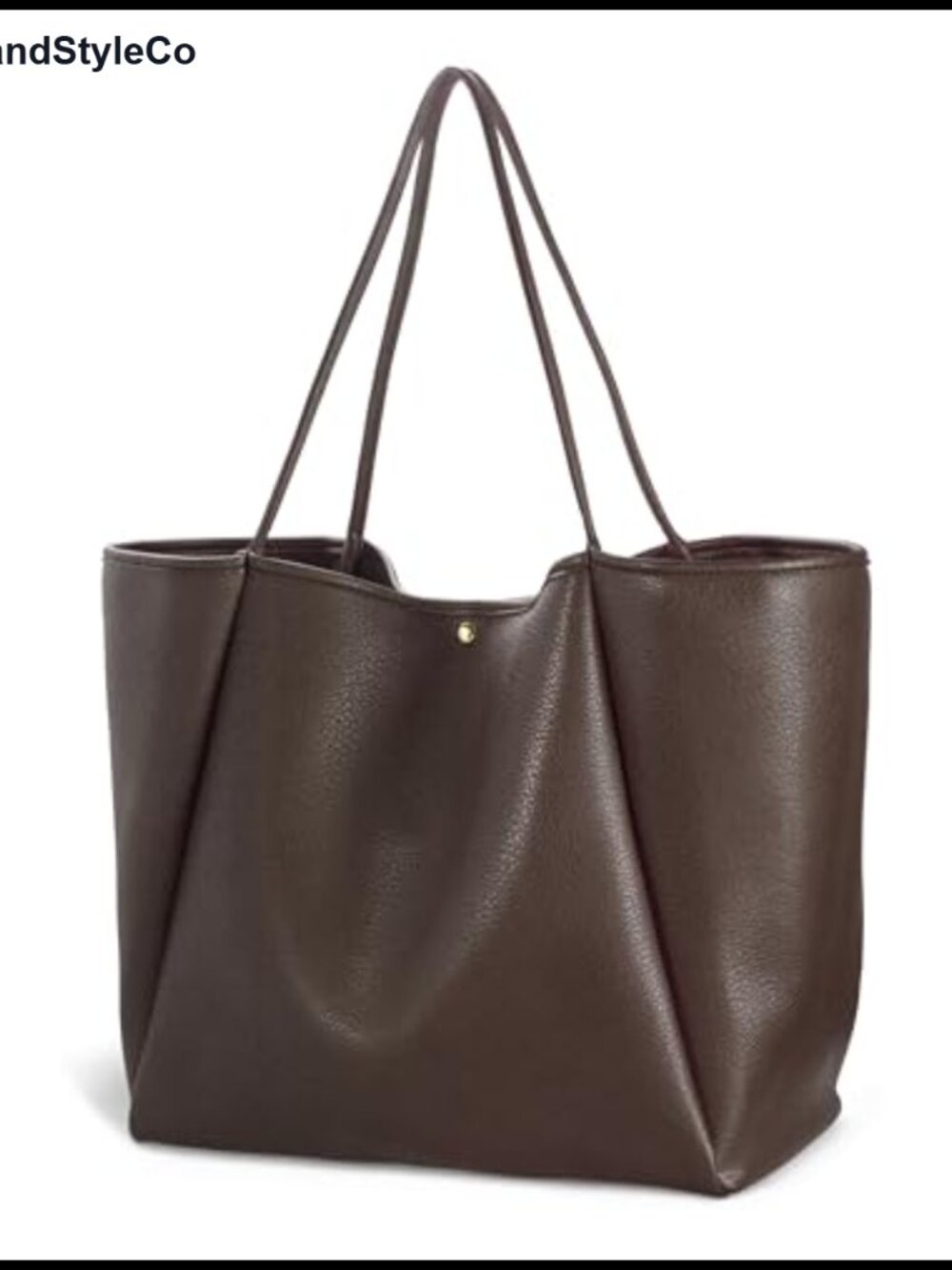 Oversize PU Leather Tote Weekender Travel Handbag